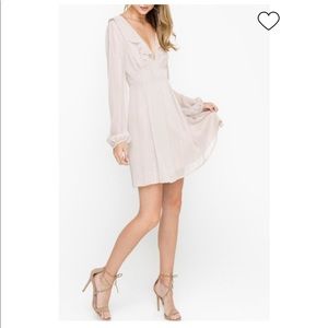 Lush Holiday Ruffle Dress size Medium NWT